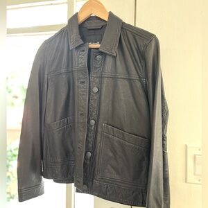 Madewell Leather Chore Coat